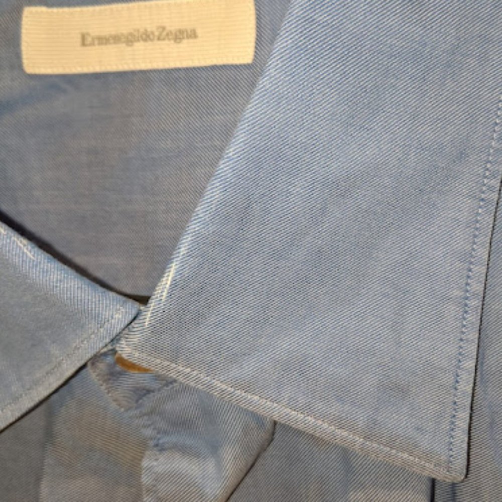 Zegna blue shirt, XL